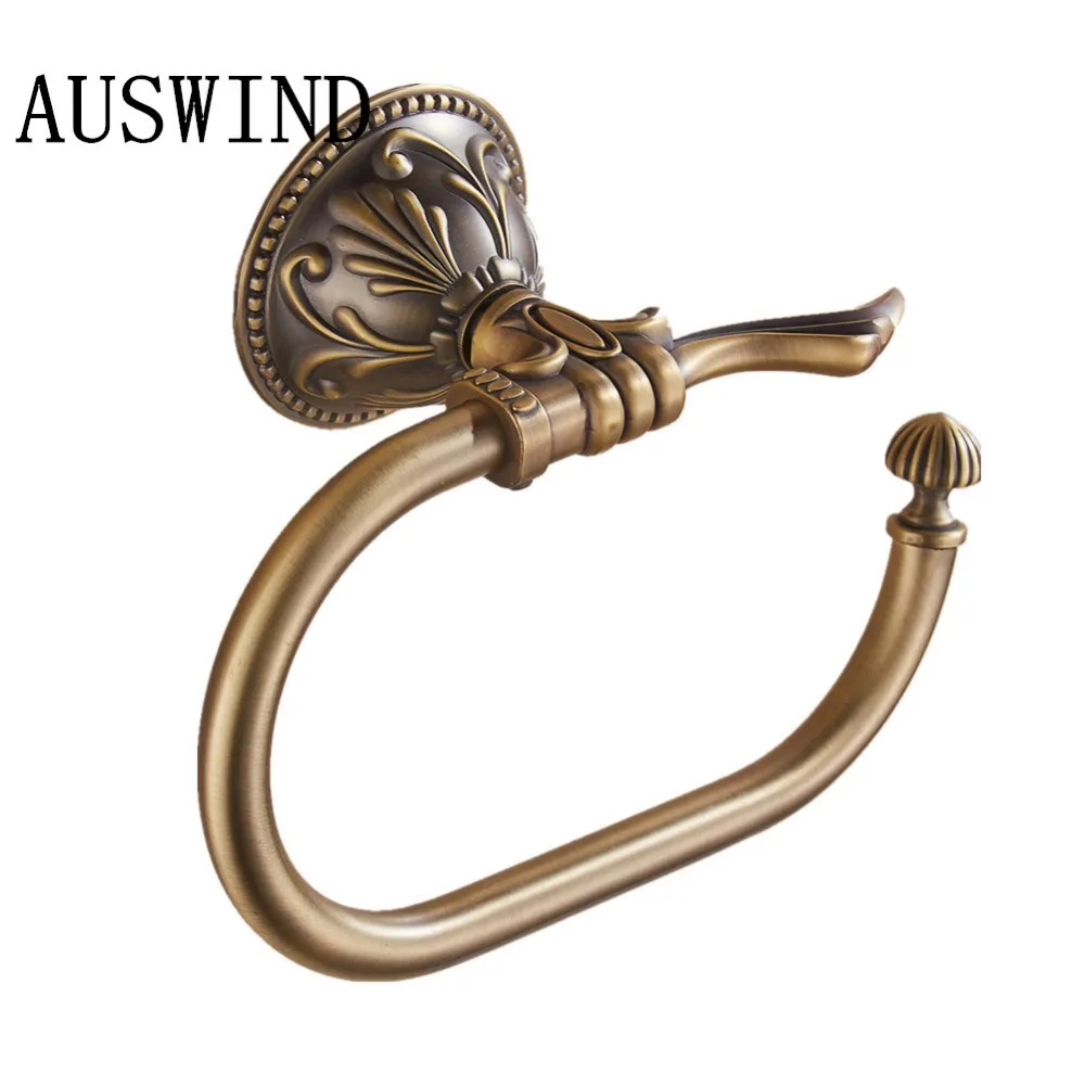 AUSWIND antique bronze Leaf Carved Finish solid mental towel rings wall mounted bathroom accessory Carved Open Half Towel rings
AUSWIND antique bronze Leaf Carved Finish solid mental towel rings wall mounted bathroom accessory Carved Open Half Towel rings
