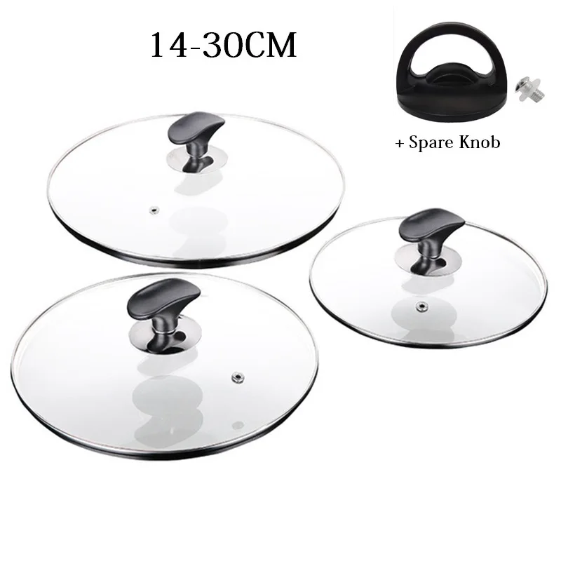 14-30CM Cookware Cover For The Pan Tempered Glass Lid For Saucepan Frying Pan Wok Lid With Knob Cooking Pot Lid Cookware Parts
14-30CM Cookware Cover For The Pan Tempered Glass Lid For Saucepan Frying Pan Wok Lid With Knob Cooking Pot Lid Cookware Parts
