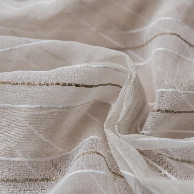 European and American style striped design polyester and linen curtains living room screens bed room window treatments
European and American style striped design polyester and linen curtains living room screens bed room window treatments