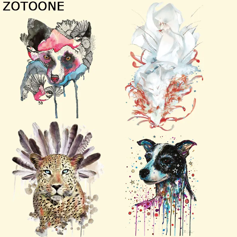 ZOTOONE Животных Патчи железные на патчи для одежды Бесплатная доставка уровень