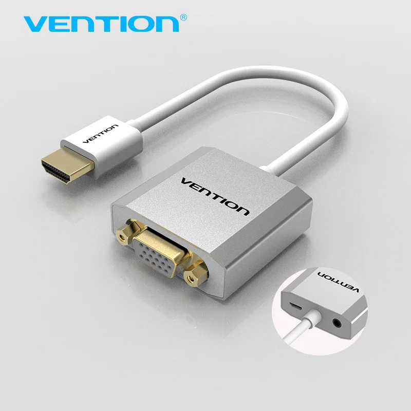 Vention HDMI к VGA адаптер конвертер кабель с micro USB мощность мм 3 5 аудио разъем для XBOX PS3 PS4