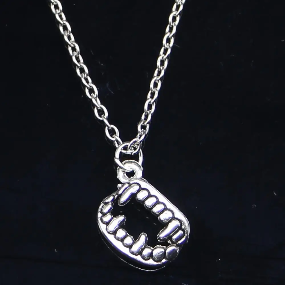 20 шт. Новое модное ожерелье 17x12 мм клыки вампира Дракулы зубы подвески в стиле
