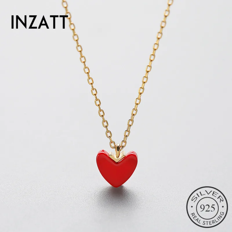 INZATT Trendy 925 Sterling Silver Red Heart Pendant Necklace Turkish Stone Gold Color Cute Fine Jewelry Drop Shipping
INZATT Trendy 925 Sterling Silver Red Heart Pendant Necklace Turkish Stone Gold Color Cute Fine Jewelry Drop Shipping