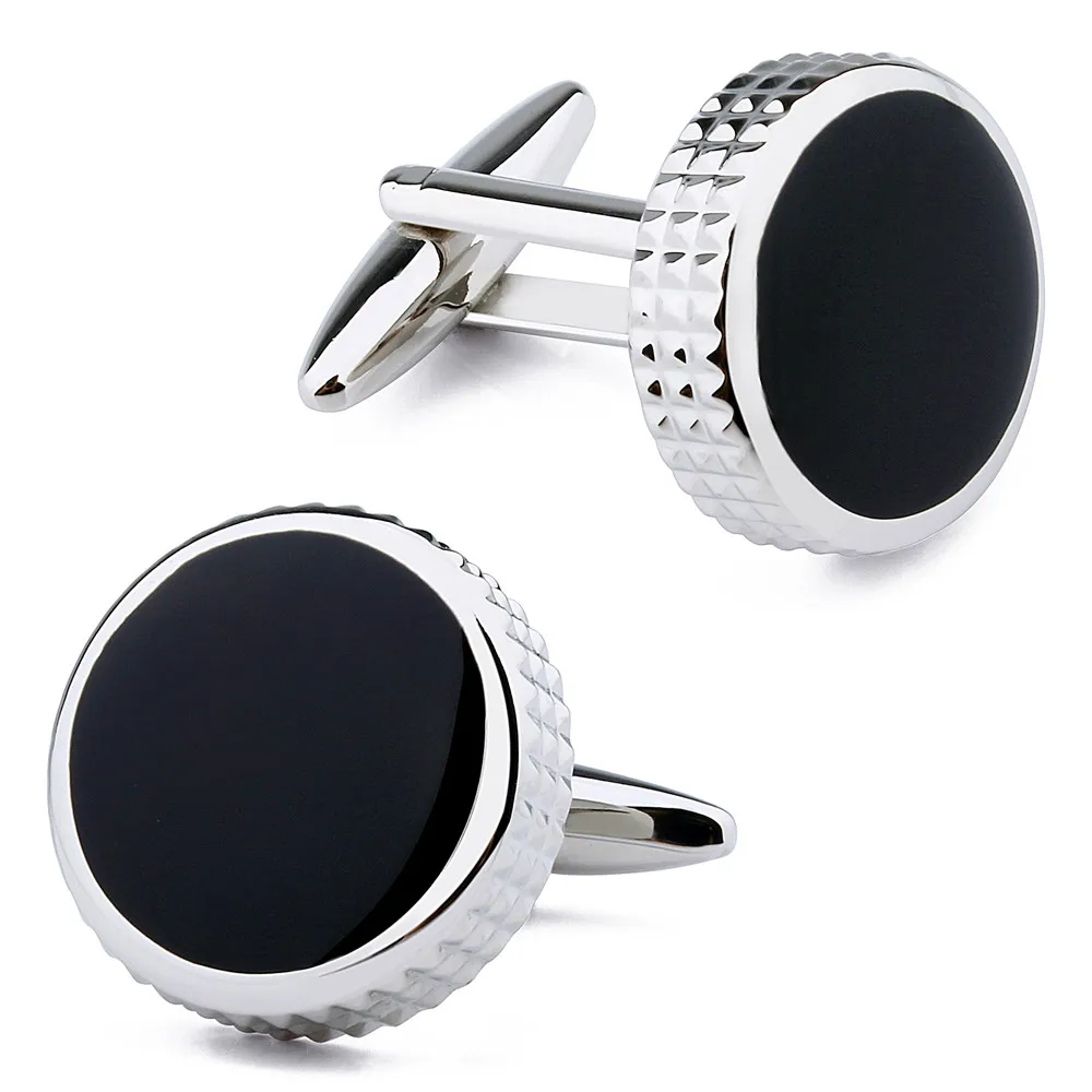 HAWSON Black Enamel Round Men's Cufflinks for Wedding Dress Shirts Accessories Jewelry
HAWSON Black Enamel Round Men's Cufflinks for Wedding Dress Shirts Accessories Jewelry