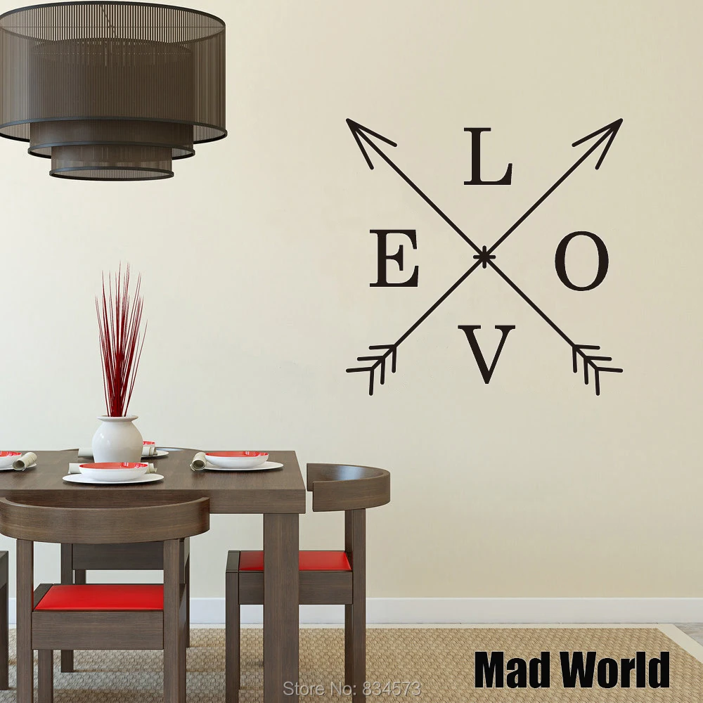 Mad World-Crossed Arrows Arrow Love Wall Art Stickers Wall Decal Home DIY Decoration Removable Room Decor Wall Stickers
Mad World-Crossed Arrows Arrow Love Wall Art Stickers Wall Decal Home DIY Decoration Removable Room Decor Wall Stickers