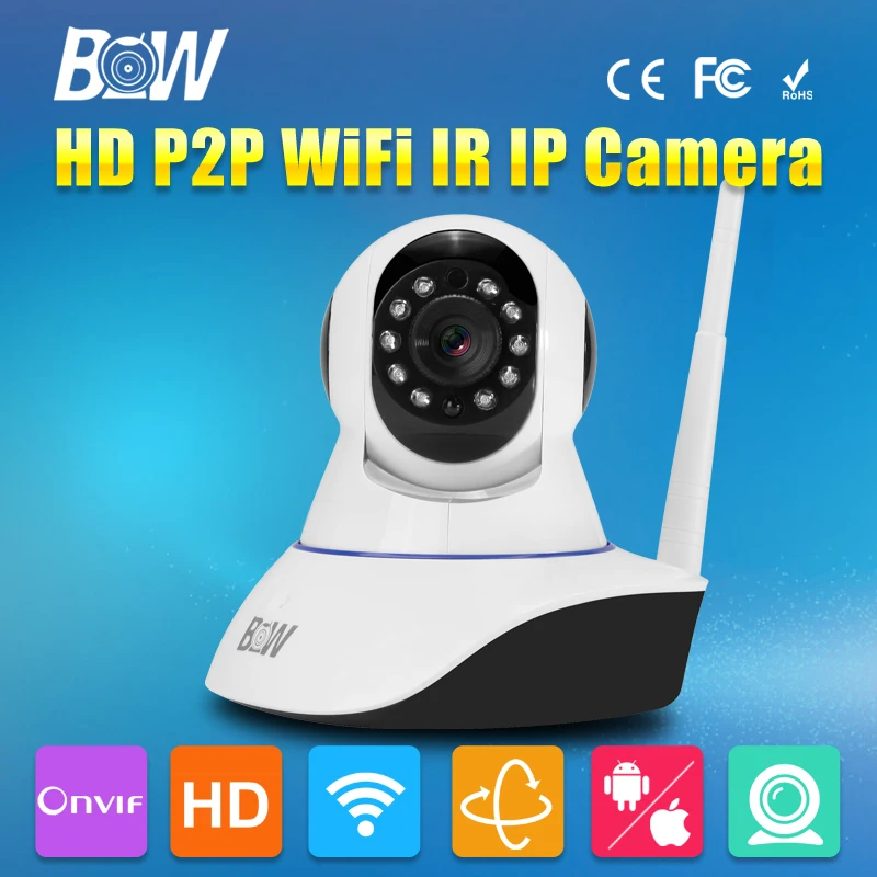 Безопасности Беспроводной Wi-Fi IP Камера 720 P двухстороннее аудио видеонаблюдения