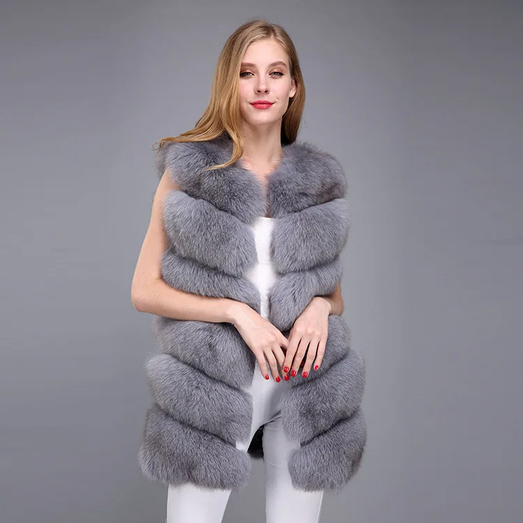 New winter Korean style big size super fashion Faux fox fur sleeveless middle-long vest fur jacket fur outwear for women
New winter Korean style big size super fashion Faux fox fur sleeveless middle-long vest fur jacket fur outwear for women