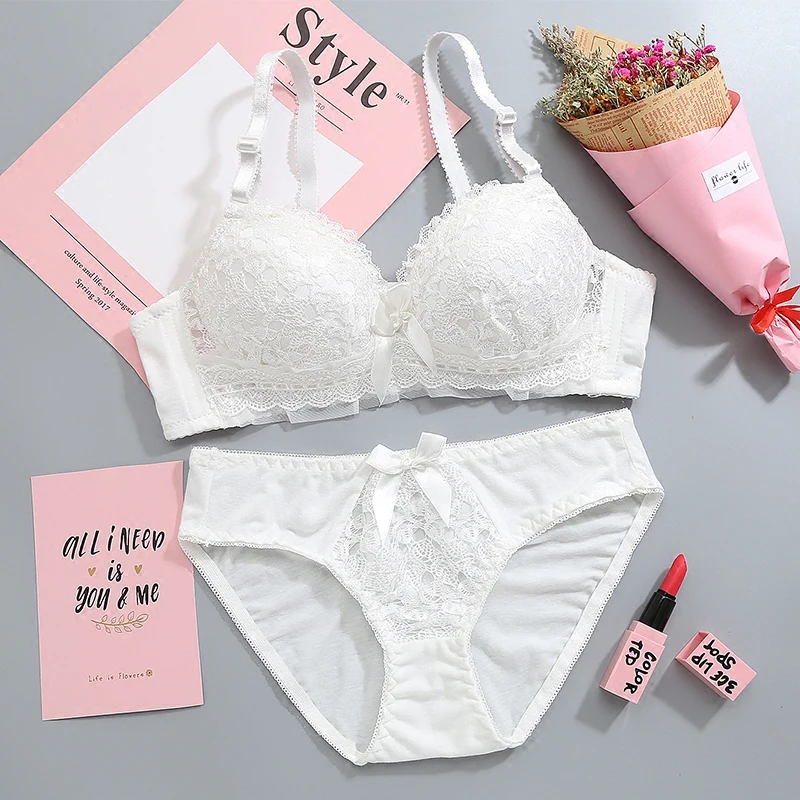 Young Girl Elegant Cup A/B Bra Set Wire Free Lace Bra Panties Set Comfortable Sexy Lingerie Set Push Up Bra Brief Set AD0536
Young Girl Elegant Cup A/B Bra Set Wire Free Lace Bra Panties Set Comfortable Sexy Lingerie Set Push Up Bra Brief Set AD0536