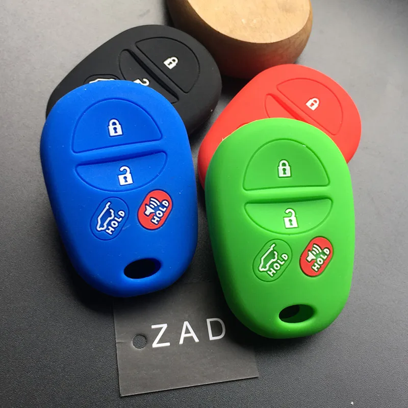 ZAD 4 кнопки силиконовый резиновый чехол для автомобильного ключа Набор для Toyota Sienna Tacoma Tundra Highlander Удаленная Крышка для ключа
ZAD 4 кнопки силиконовый резиновый чехол для автомобильного ключа Набор для Toyota Sienna Tacoma Tundra Highlander Удаленная Крышка для ключа