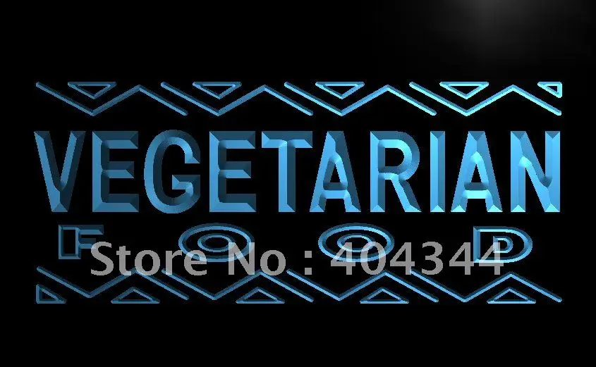 LB092- Vegetarian Food Enseigne Lumineuse Light Sign home decor crafts