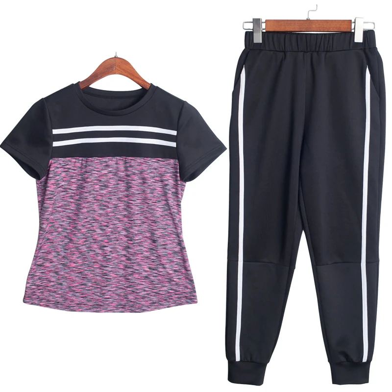 2018 summer women leisure suit short-sleeved pullover sweatshirt capris trousers new fashion clothes two-piece clothing set
2018 summer women leisure suit short-sleeved pullover sweatshirt capris trousers new fashion clothes two-piece clothing set
