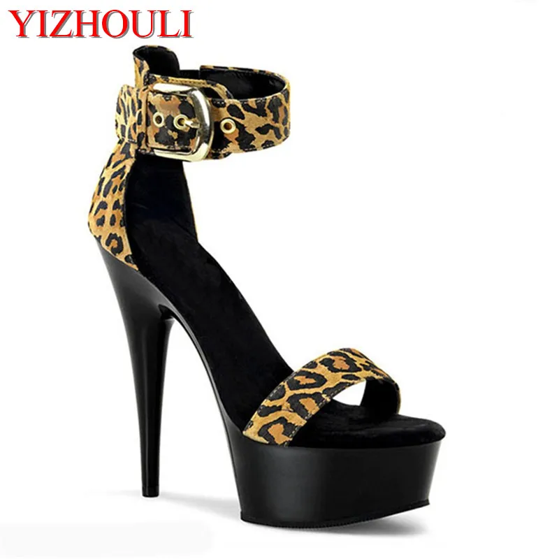 Fashion Ankle Strap Sexy Leopard Ultra 15cm High Heel Sandals, Pole Dance Shoes, High Heel Wedding Sandals
Fashion Ankle Strap Sexy Leopard Ultra 15cm High Heel Sandals, Pole Dance Shoes, High Heel Wedding Sandals