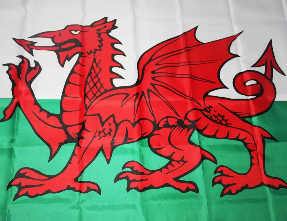 Открытый 3x5 футов флаг Уэльса баннеры двойные сшитые полиэфирные флаги с