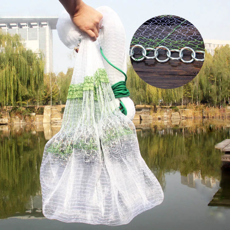 Lawaia Hand Cast Net Iron Chain Hand Throw Fishing Nets Small Mesh High Quality Rotary Net Traditional Korean Style Netting Tool
Lawaia Hand Cast Net Iron Chain Hand Throw Fishing Nets Small Mesh High Quality Rotary Net Traditional Korean Style Netting Tool
