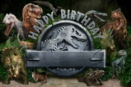 Jurassic Dinosaur happy birthday baby child photo background photography backdrops quality vinyl
Jurassic Dinosaur happy birthday baby child photo background photography backdrops quality vinyl