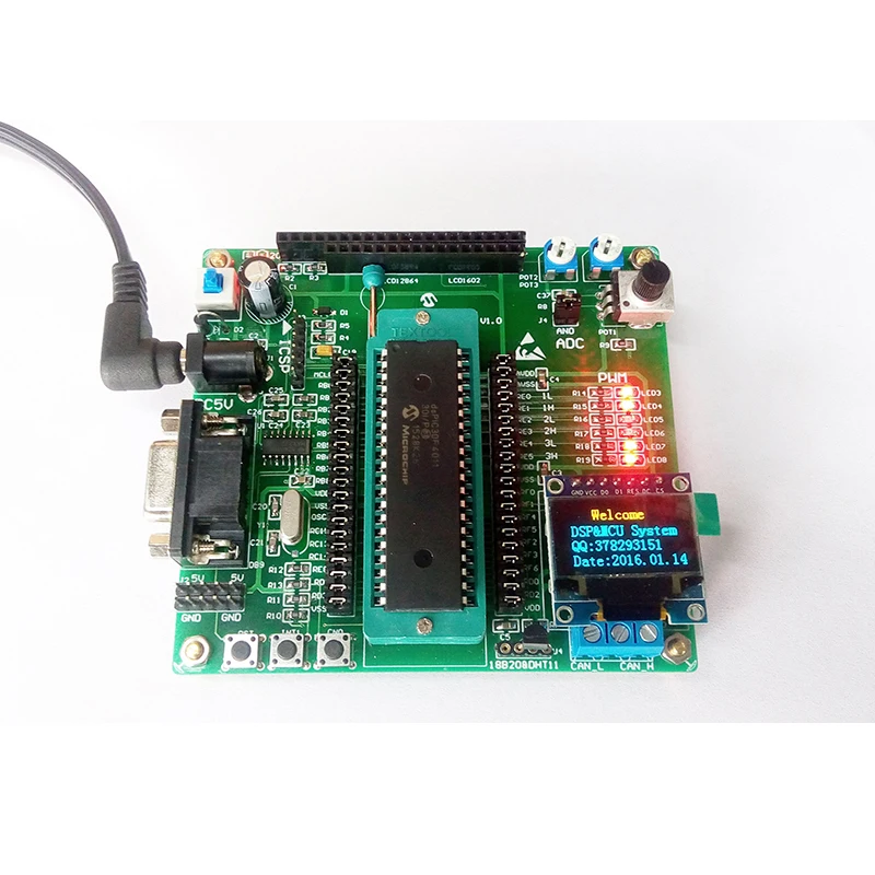 DsPIC Development Board DsPIC Experiment Board Dsp System Board DsPIC30F4011 Development Board PDIP Package
DsPIC Development Board DsPIC Experiment Board Dsp System Board DsPIC30F4011 Development Board PDIP Package