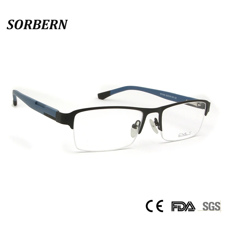 SORBERN 2019 Unisex Nerd Square Clear Lens Eye Glasses Vintage Men Alloy Metal Optical Frames Acetate Eyeglasses Prescription
SORBERN 2019 Unisex Nerd Square Clear Lens Eye Glasses Vintage Men Alloy Metal Optical Frames Acetate Eyeglasses Prescription