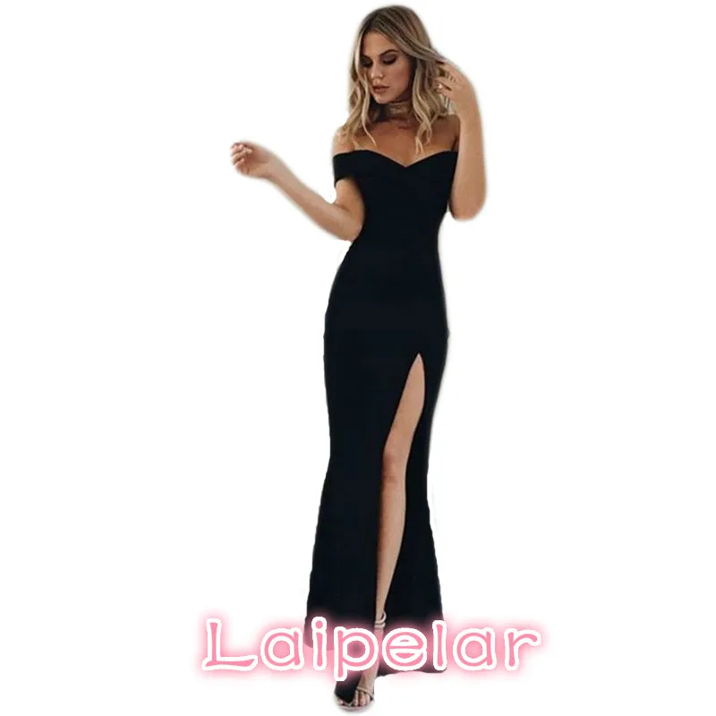 Vestidos Fashion New Sexy Off Shoulder Short Sleeve V-Neck Women Dress Simple Empire Split Floor-Length Party Autumn Dress
Vestidos Fashion New Sexy Off Shoulder Short Sleeve V-Neck Women Dress Simple Empire Split Floor-Length Party Autumn Dress
