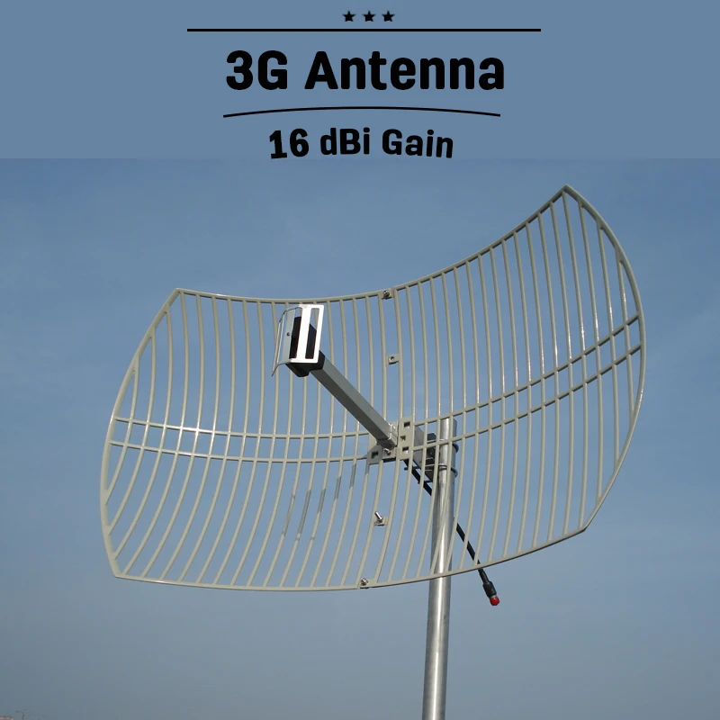 Фото 3g UMTS 2100 Открытый сотовый сетки антенны 16dBi высоким коэффициентом усиления WCDMA мГц