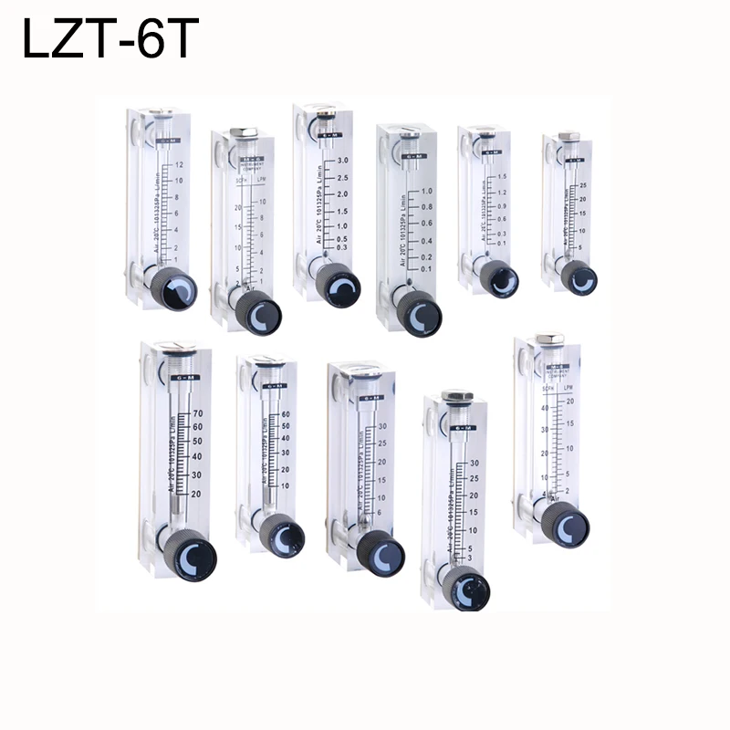5-25LPM Stainless Steel Fitting PMMA Gas Flowmeter Air Flow Meter 1/4" BSP Female Square Panel Type Rotameter LZT-6T
5-25LPM Stainless Steel Fitting PMMA Gas Flowmeter Air Flow Meter 1/4" BSP Female Square Panel Type Rotameter LZT-6T