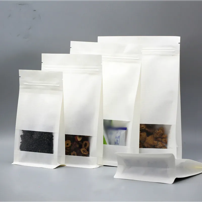Ferimo 100pcs Octagonal bag food open window white cowhide paper bag frosting self-standing dog food tea bags
Ferimo 100pcs Octagonal bag food open window white cowhide paper bag frosting self-standing dog food tea bags