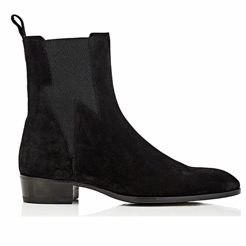 High end black Originality lightning brogue Chelsea men boots handmade fit real picture knight Boots
High end black Originality lightning brogue Chelsea men boots handmade fit real picture knight Boots