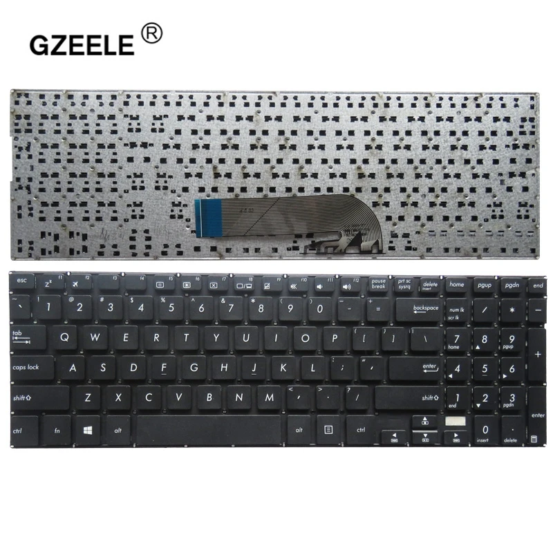 GZEELE английская клавиатура для ноутбука ASUS TP500 TP500L TP500LA TP550L TP550LB TP550LU американская