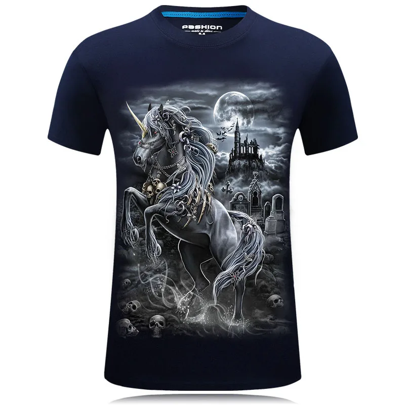 Spring Vogue Men Unicorn Printing Short Sleeve T-Shirts Fashion Men Animal T-shirt For Male Nice New S-6XL Size
Spring Vogue Men Unicorn Printing Short Sleeve T-Shirts Fashion Men Animal T-shirt For Male Nice New S-6XL Size