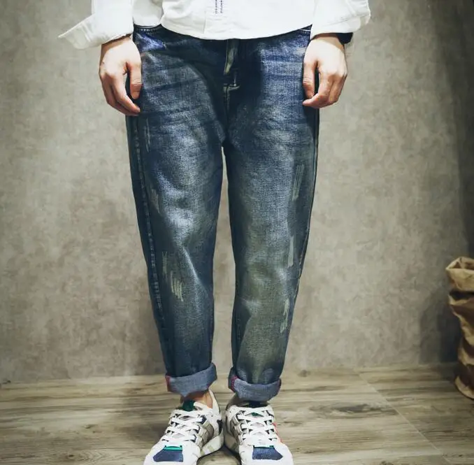 29--44 HOT / Spring Men's New Fashion Haroun Pants Loose Feet Pants Big Yards Fertilizer Increased The Cowboy Pants
29--44 HOT / Spring Men's New Fashion Haroun Pants Loose Feet Pants Big Yards Fertilizer Increased The Cowboy Pants