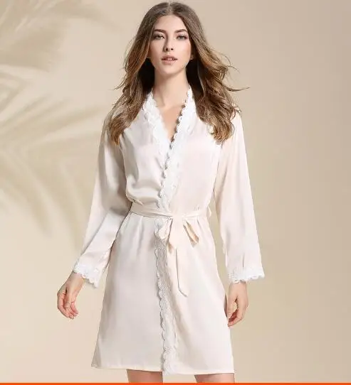 lace medium-long plus size Robe Women's Pajamas Sexy 2018 spring Dressing Gowns Women Sleep Lingerie Pajamas Night Bathrobes
lace medium-long plus size Robe Women's Pajamas Sexy 2018 spring Dressing Gowns Women Sleep Lingerie Pajamas Night Bathrobes