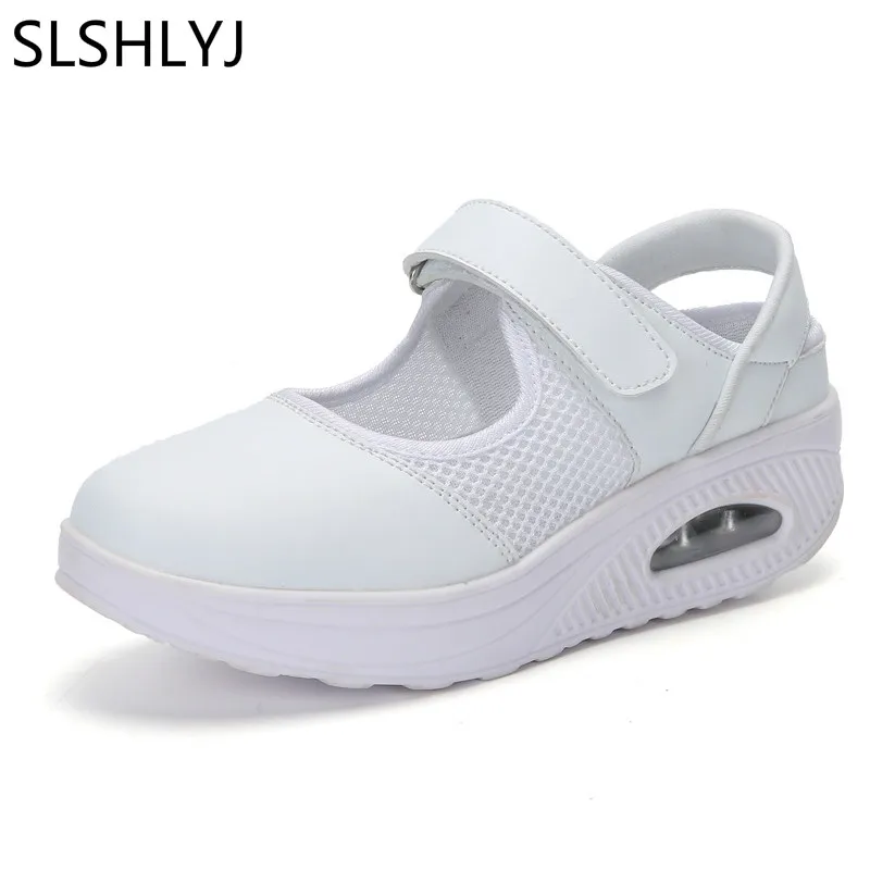 SLSHLYJ New Fashion Breathable Soft Women Shoes Casual Women air cushion Walk Platform Shoes White Loafers
SLSHLYJ New Fashion Breathable Soft Women Shoes Casual Women air cushion Walk Platform Shoes White Loafers