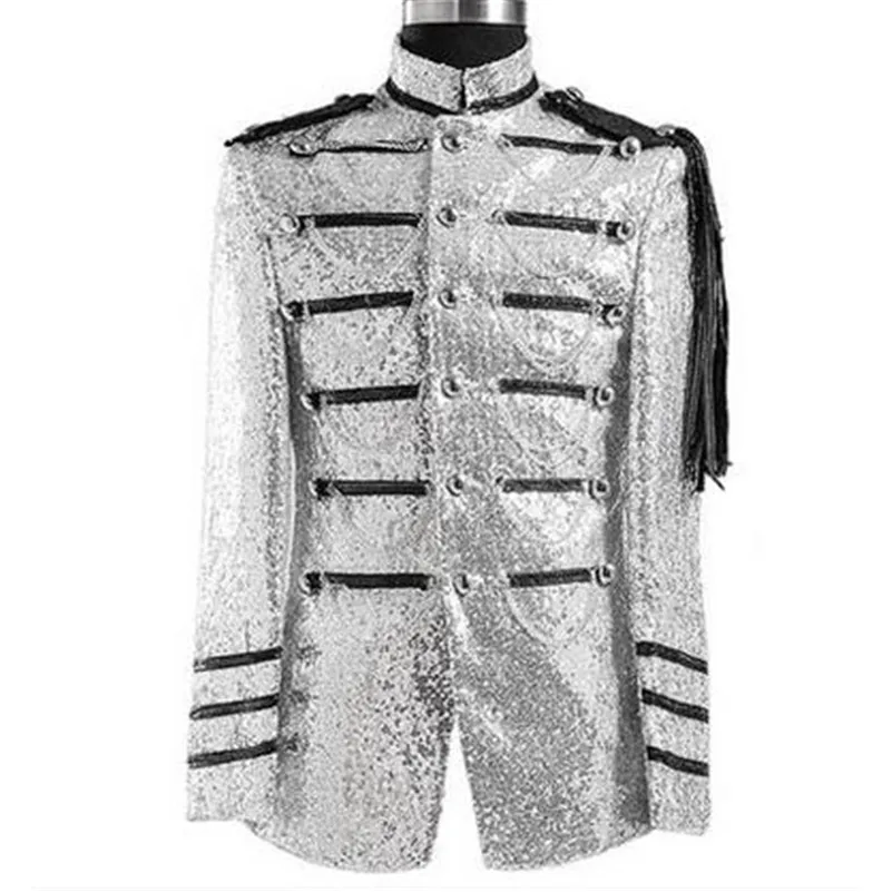 Men Sequin Blazer Silver Nighclub Fashion Performance Suits Costume Homme Blazers Designs Men Singer Suits Men Sequin Jacket
Men Sequin Blazer Silver Nighclub Fashion Performance Suits Costume Homme Blazers Designs Men Singer Suits Men Sequin Jacket