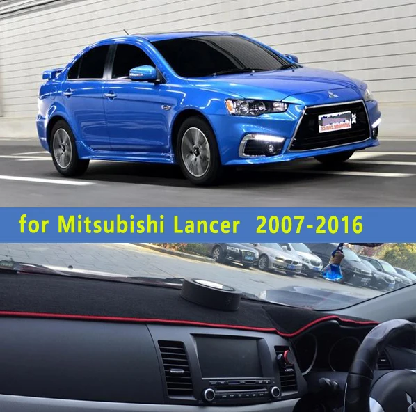 car dashmats car-styling accessories dashboard cover for Mitsubishi Lancer ex FORTIS evo Galant 2007 2008 2010 2011 2012 2014 | Автомобили