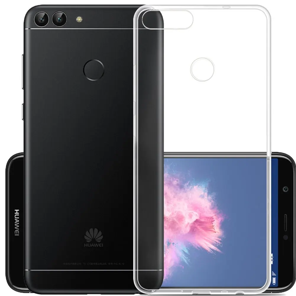Фото Для Huawei P smart Cover Тонкий кристально чистый прозрачный мягкий ТПУ силиконовый чехол