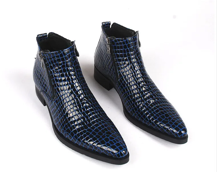 Autumn Winter Men Pointed Toes Genuine Leather High Top Side Zipper Ankle Boots Men Youth Stone Pattern Flat Martin Boots
Autumn Winter Men Pointed Toes Genuine Leather High Top Side Zipper Ankle Boots Men Youth Stone Pattern Flat Martin Boots