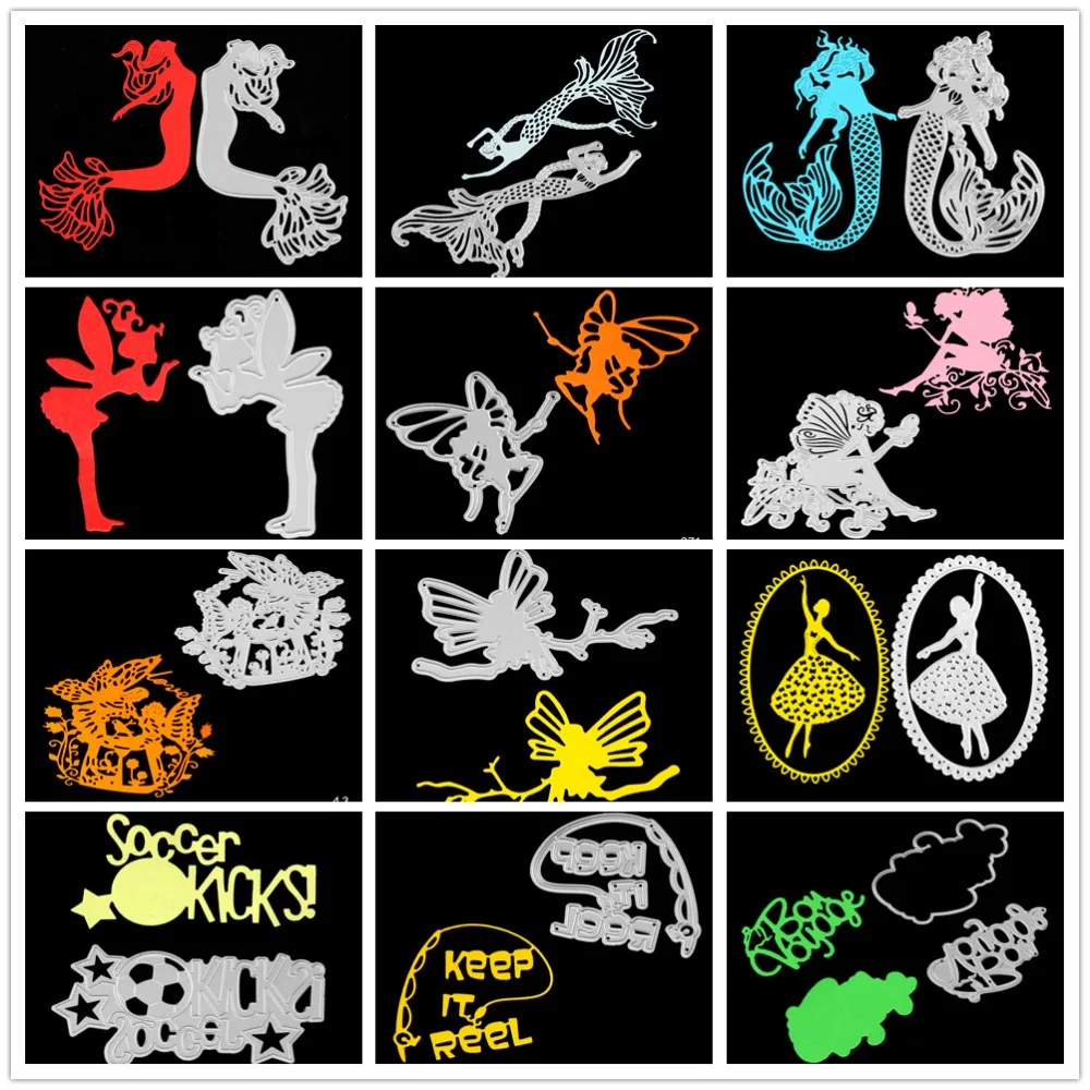 DIY Elf and Mermaid cutting dies stencils embossing card for scrapbooking card album decorative metal crafts.
DIY Elf and Mermaid cutting dies stencils embossing card for scrapbooking card album decorative metal crafts.