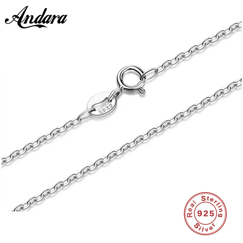 45CM Necklace Chain 925 Sterling Silver Lobster Clasp Adjustable Simple Chain Fashion Necklace Jewelry Wholesale
45CM Necklace Chain 925 Sterling Silver Lobster Clasp Adjustable Simple Chain Fashion Necklace Jewelry Wholesale