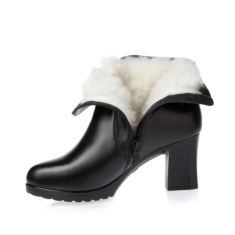 TIMETANG Women Ankle Boots Square High Heel Boots for Woman Fashion Zip Black Autumn Winter Womens Boots Genuine Leather Shoes
TIMETANG Women Ankle Boots Square High Heel Boots for Woman Fashion Zip Black Autumn Winter Womens Boots Genuine Leather Shoes