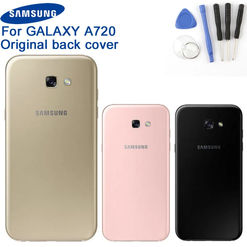 Оригинальная задняя крышка для Samsung Galaxy A7 2017 версия A720 SM телефона|Бамперы| |
