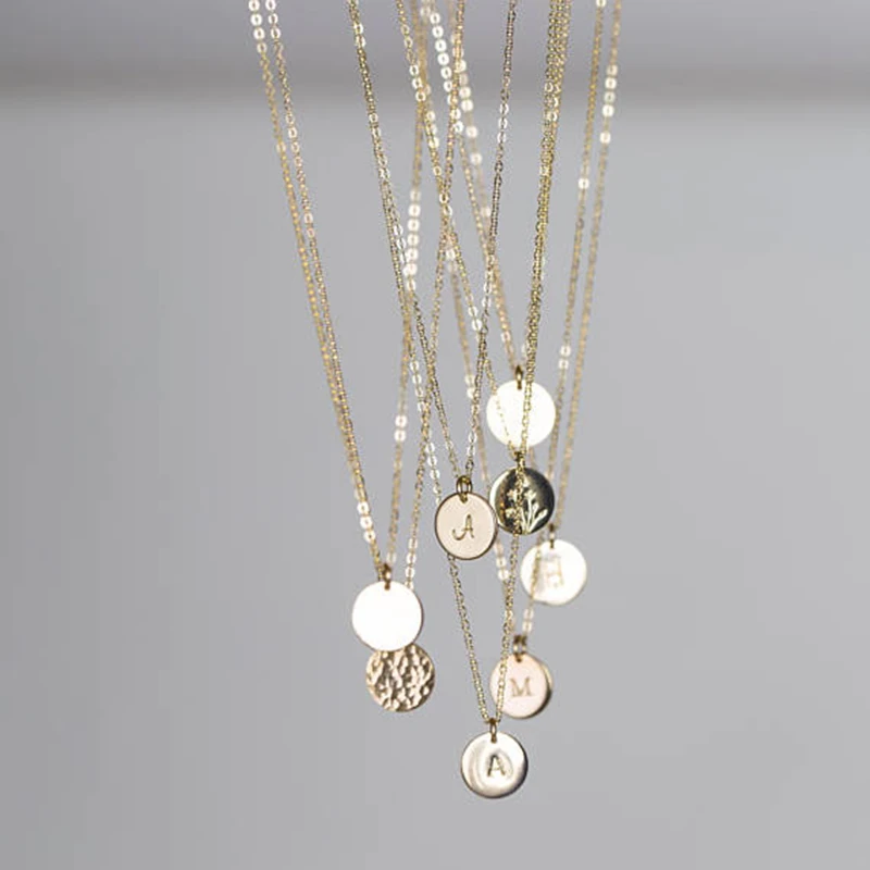 925 Silver Name Necklace Handmade Rose Gold Coins Choker 7mm Pendant Collier Femme Kolye Collares Jewelry Boho Women Necklace
925 Silver Name Necklace Handmade Rose Gold Coins Choker 7mm Pendant Collier Femme Kolye Collares Jewelry Boho Women Necklace