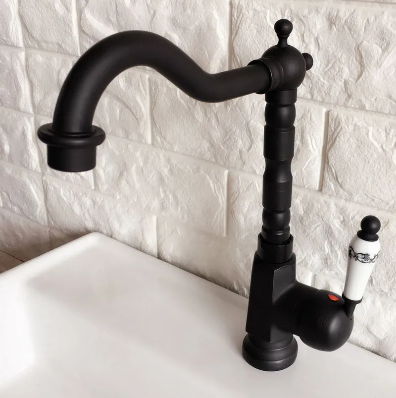 Black Oil Rubbed Brass Swivel Spout Single Ceramic handle Lever Kitchen Bar Bathroom Vessel Sink Basin Faucet Mixer Tap anf355
Black Oil Rubbed Brass Swivel Spout Single Ceramic handle Lever Kitchen Bar Bathroom Vessel Sink Basin Faucet Mixer Tap anf355