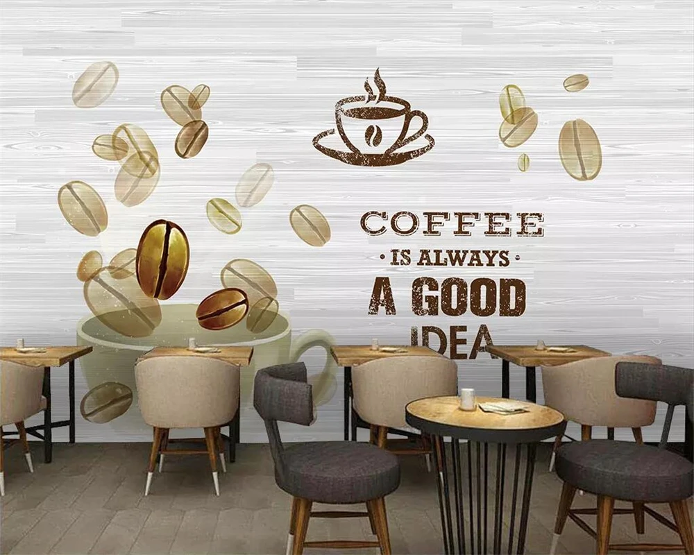 Beibehang Custom wallpaper hand-painted coffee beans mural cafe decoration 3d home decoration living room bedroom 3d wallpaper
Beibehang Custom wallpaper hand-painted coffee beans mural cafe decoration 3d home decoration living room bedroom 3d wallpaper