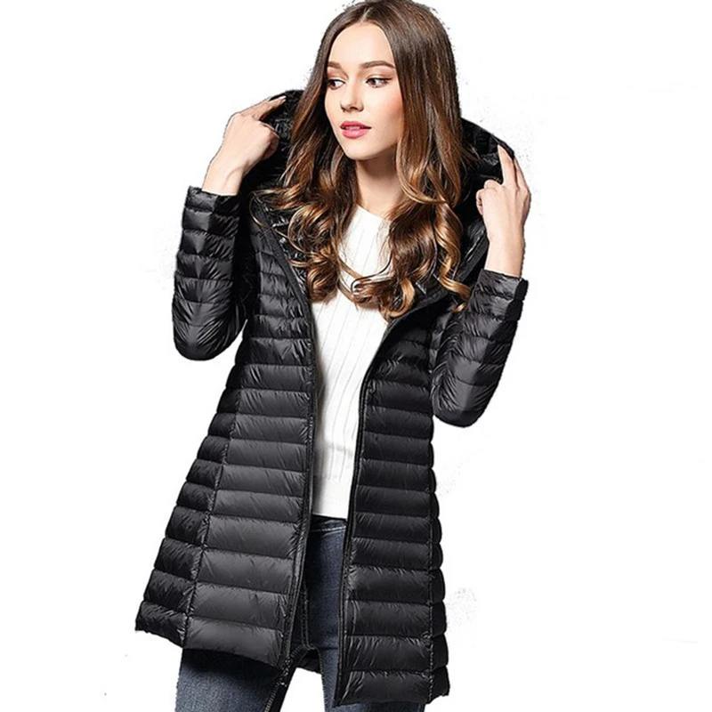 Winter Women Long Down Jackets Fashion hooded Ultra Light White Duck Down Coat stand Down Parkas For Women 3XL Plus Size QH1266
Winter Women Long Down Jackets Fashion hooded Ultra Light White Duck Down Coat stand Down Parkas For Women 3XL Plus Size QH1266