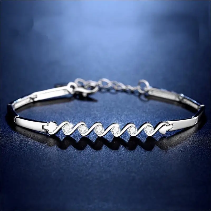 Personality Silver 925 Sterling Bracelets For Women Jewelry Fashion Zircon Geometric Bracelets Girl Party Accessories With Stone
Personality Silver 925 Sterling Bracelets For Women Jewelry Fashion Zircon Geometric Bracelets Girl Party Accessories With Stone