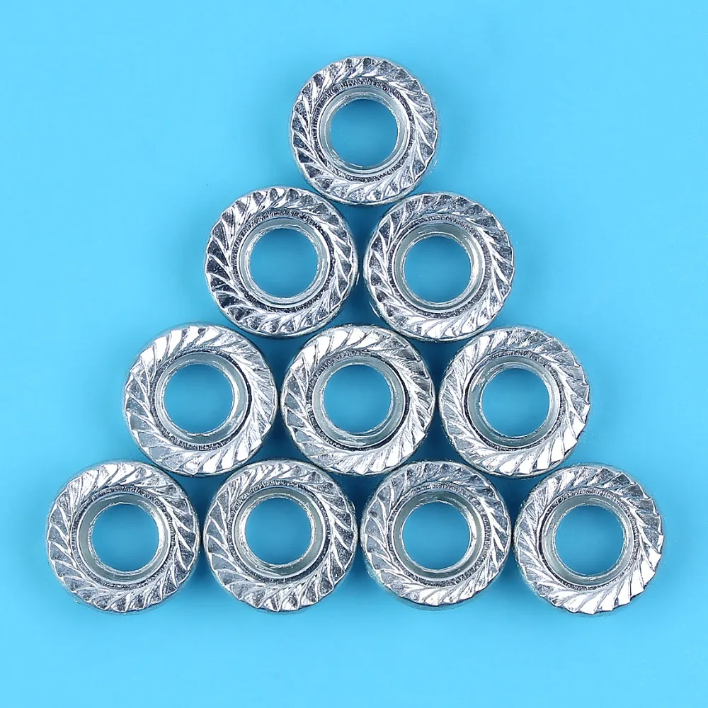 10 X Бар гайки для HUSQVARNA 268 51 55 61 66 272 345 350 351 353 357 359 362 365 372 запасные части бензопилы 503