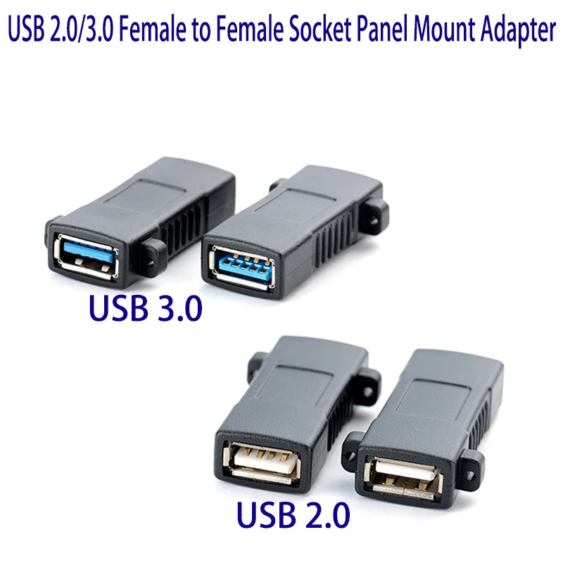 10 шт./лот Стандартный панельный адаптер с разъемом гнездо USB 2 0 3 usb для зарядки и