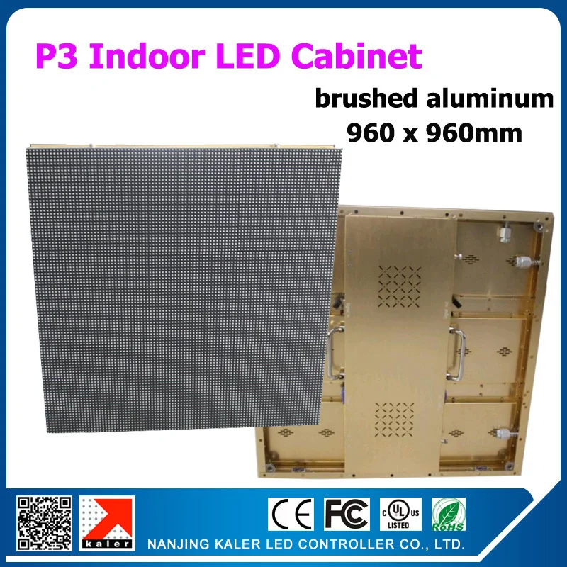 TEEHO rental led cabinet golden brushed aluminum P3 display cabinet indoor led wall VIDEOWALL 960x960mm wedding party festival
TEEHO rental led cabinet golden brushed aluminum P3 display cabinet indoor led wall VIDEOWALL 960x960mm wedding party festival