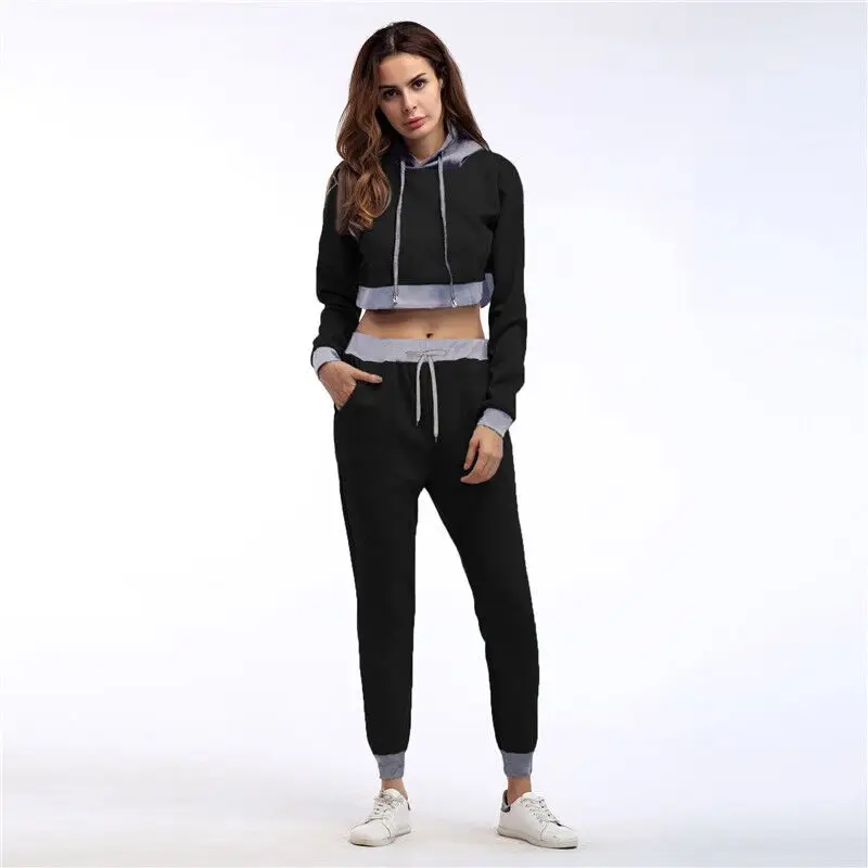 CFYH 2Pcs Women Ladies Patchwork Tracksuit Hoodies Sweatshirt Pants Sets Wear Casual Suit Plus Size S-XL
CFYH 2Pcs Women Ladies Patchwork Tracksuit Hoodies Sweatshirt Pants Sets Wear Casual Suit Plus Size S-XL