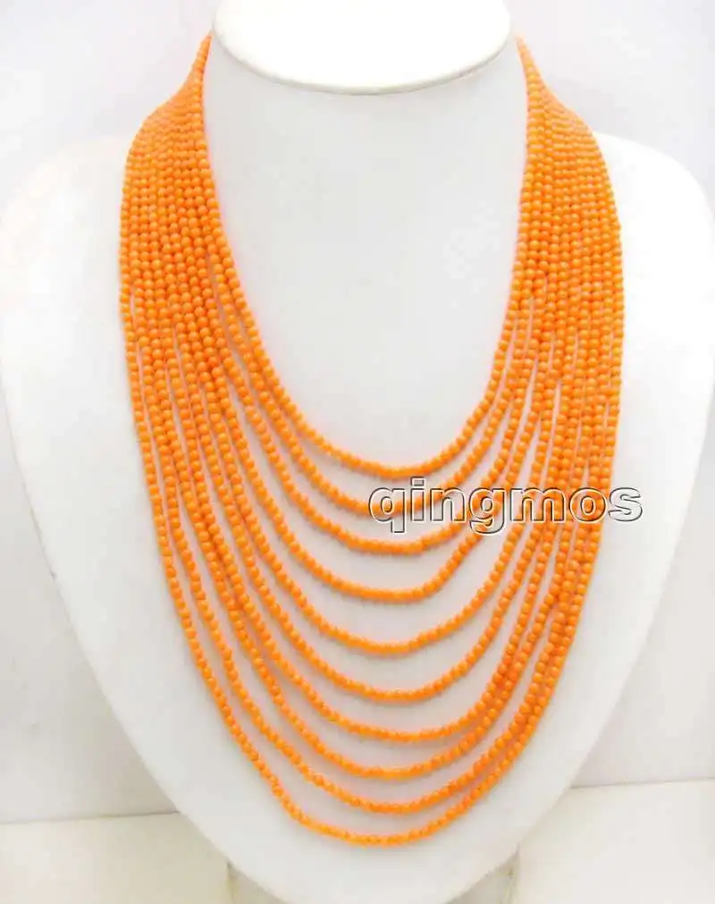 SALE Small 3-4mm Round Orange Natural Coral 18-27'' 10 strands necklace & silver plate Clasp-6092 Wholesale/retail Free shipping
SALE Small 3-4mm Round Orange Natural Coral 18-27'' 10 strands necklace & silver plate Clasp-6092 Wholesale/retail Free shipping