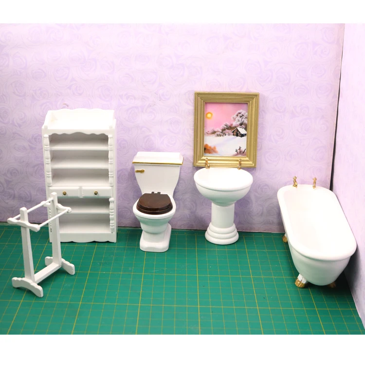 G07-X039 children baby gift Toy 1:12 Dollhouse mini Furniture Miniature rement Doll accessories washing room kit 2130 6pcs/set
G07-X039 children baby gift Toy 1:12 Dollhouse mini Furniture Miniature rement Doll accessories washing room kit 2130 6pcs/set